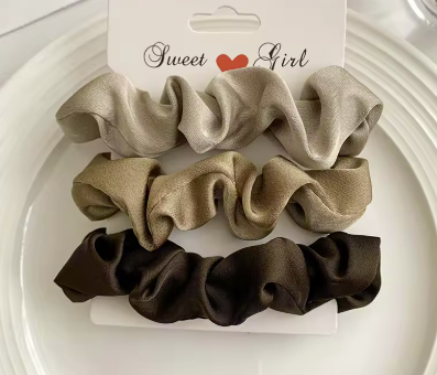 GleemyGlow™ Satin Scrunchie (3-4Pcs)